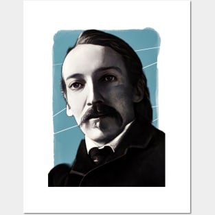 Scottish novelist Robert Louis Stevenson illustration Posters and Art